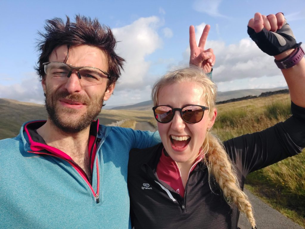 Couple cyclists on Ride for the Wild challenge
