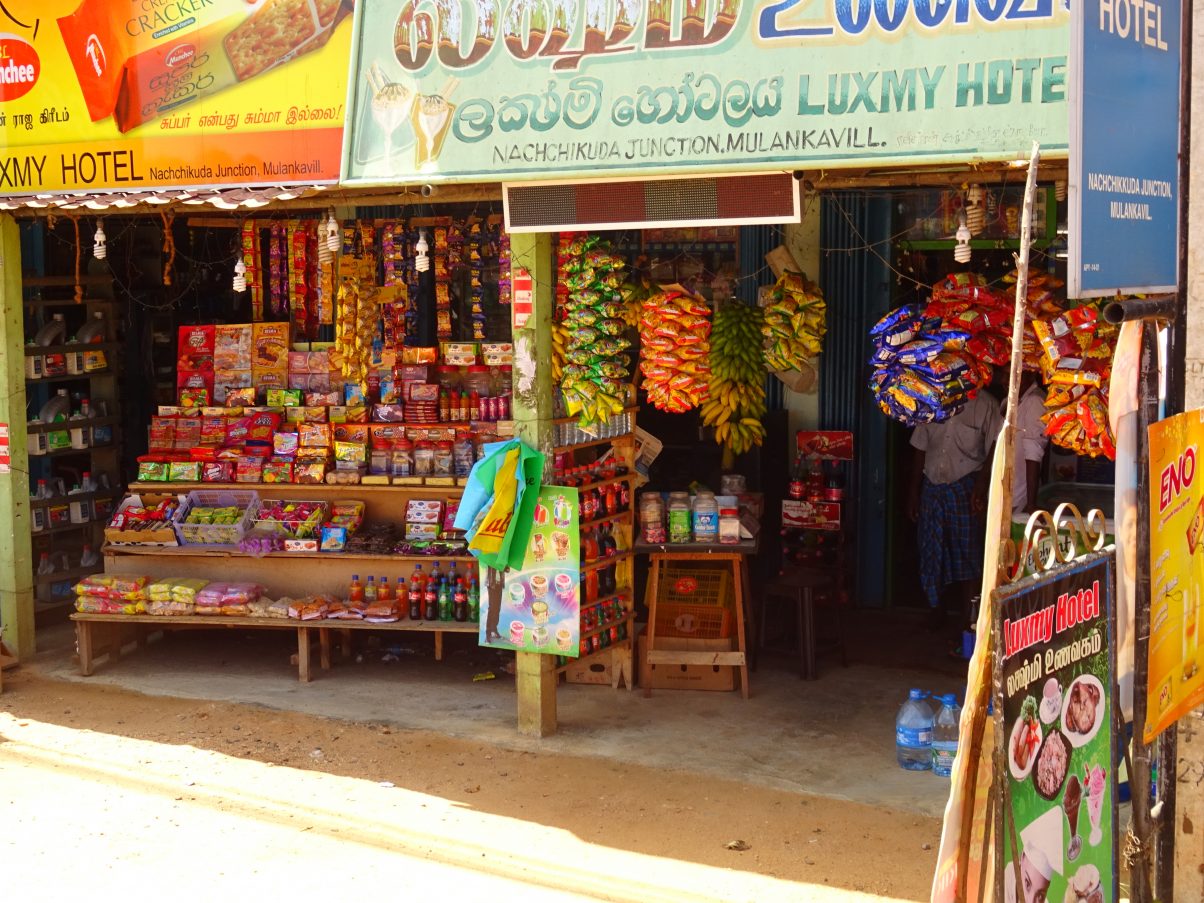 Using debit cards in a small shop abroad