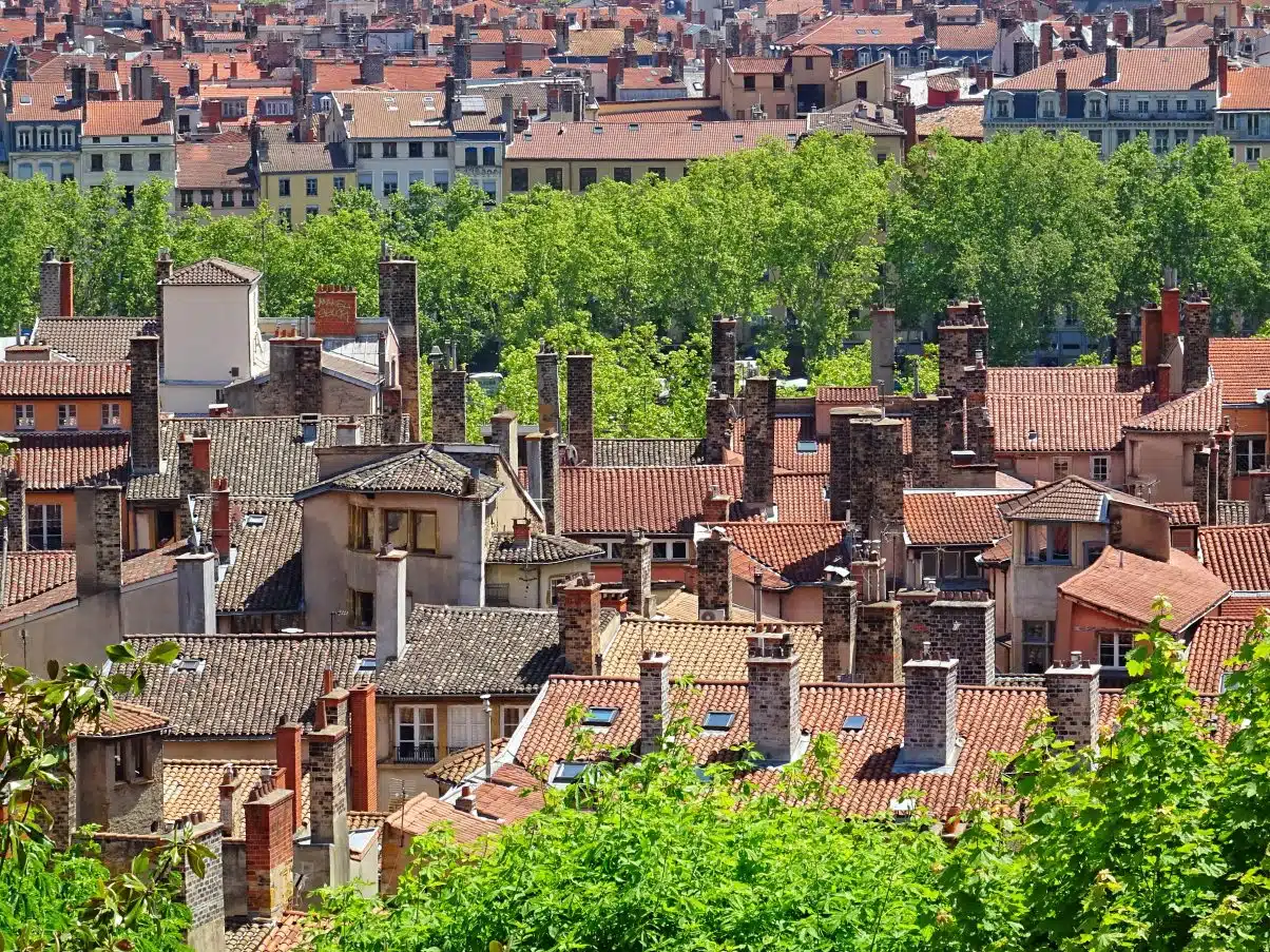 Terracotta roofs of Vieux Lyon 