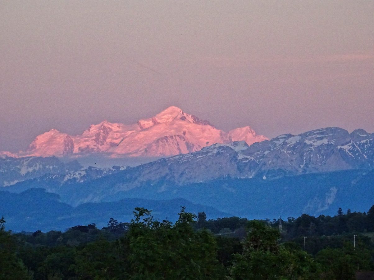 Mont Blanc sunset