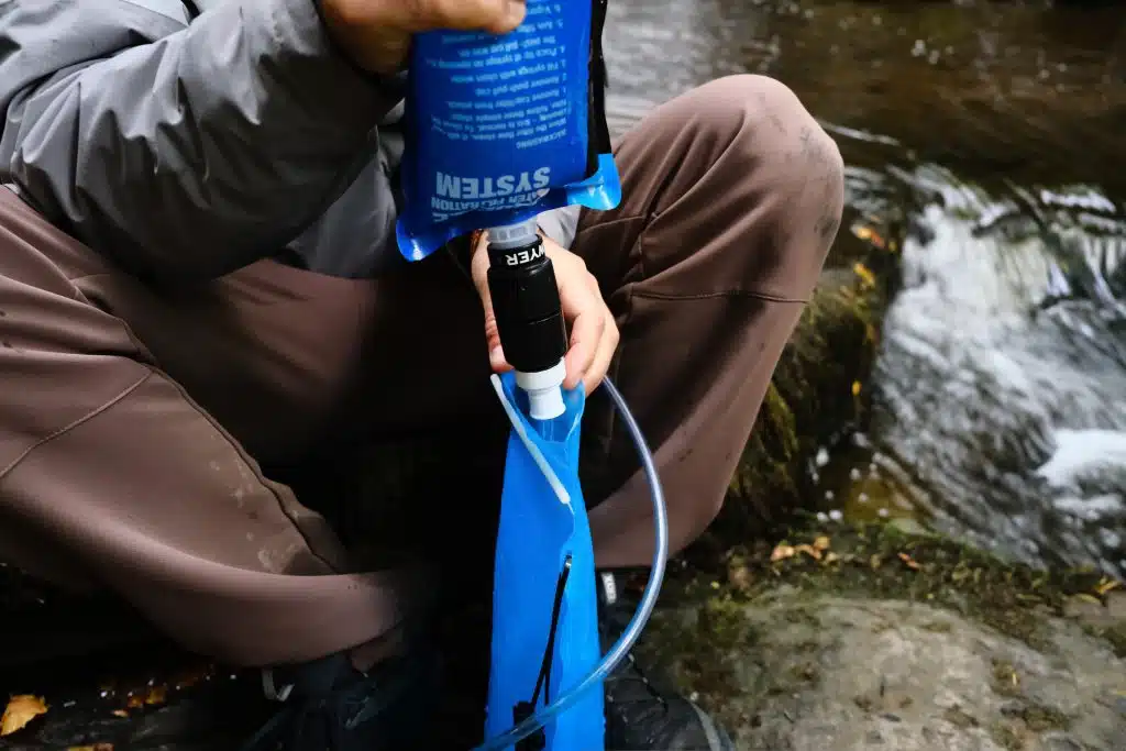 Backpacking water filter 