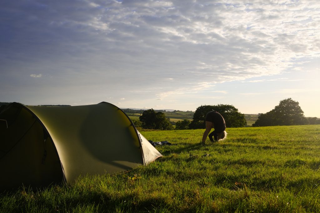 Girl Wild camping