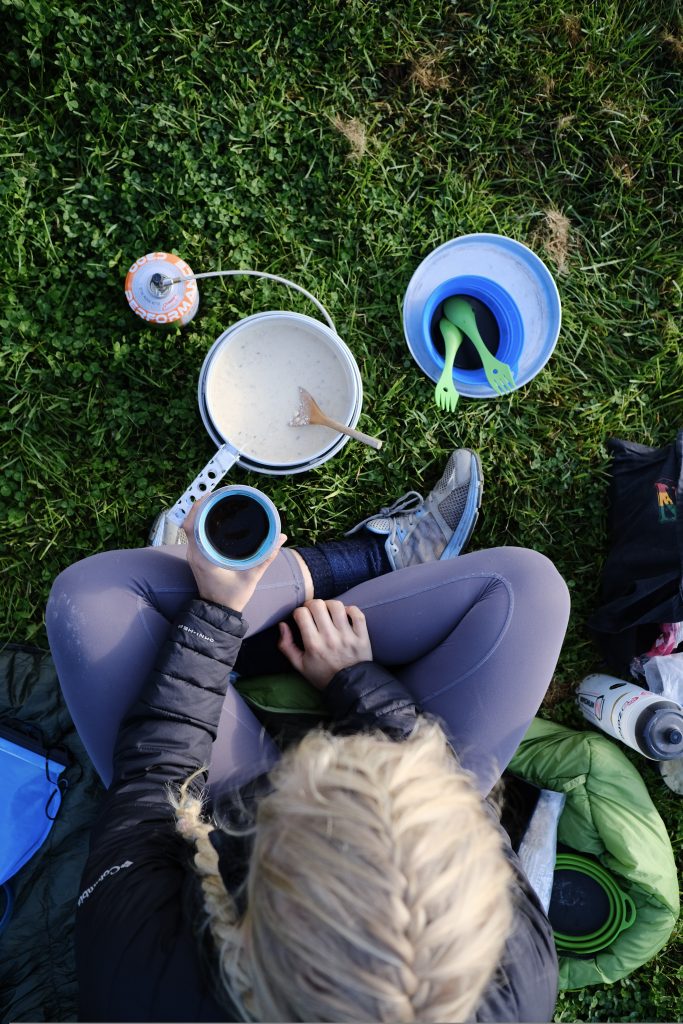 Vegan bike touring food