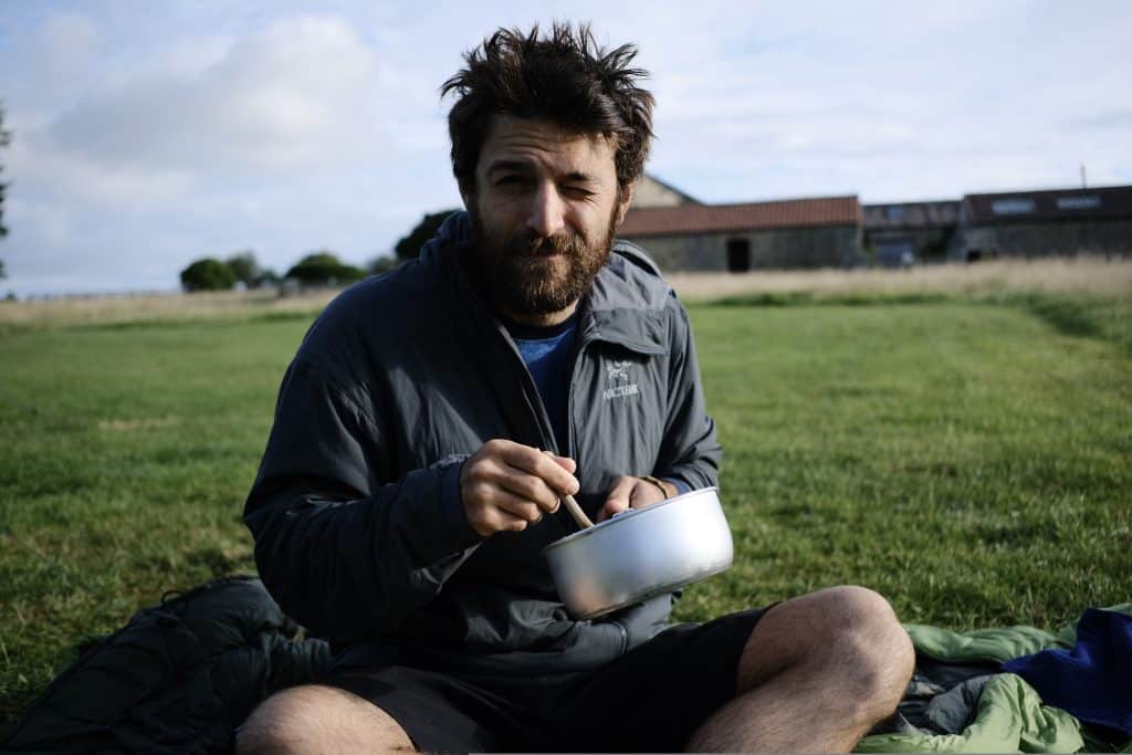 Vegan cycling breakfast