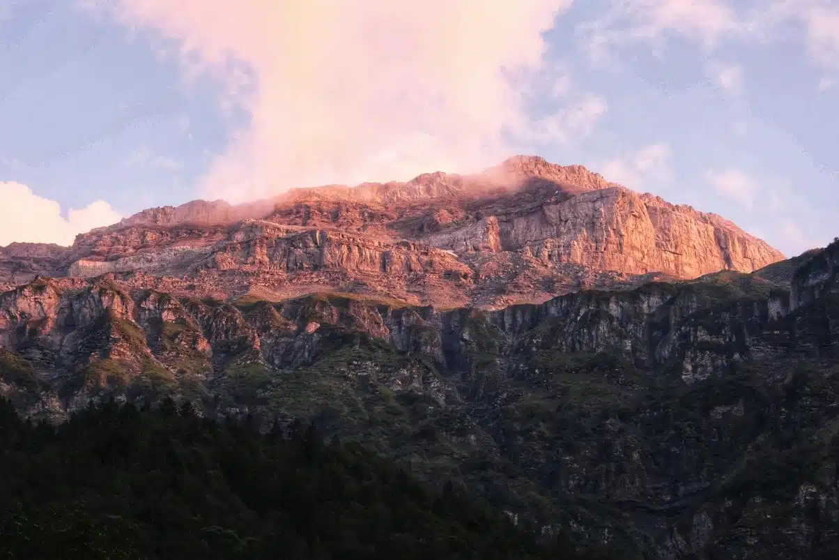 Cirque du Fer a Cheval at night