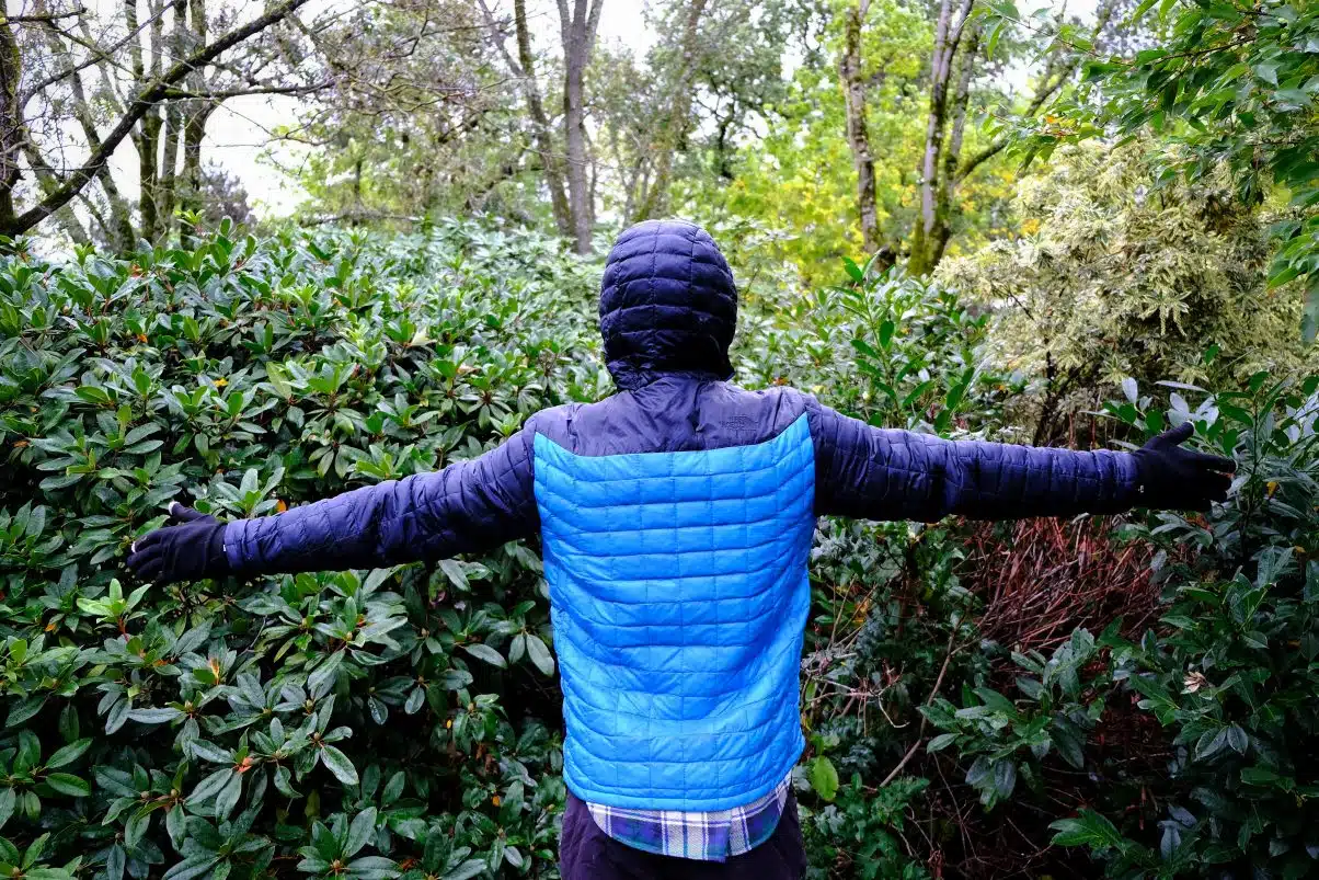 The long fit on the arms of the North Face Thermoball Jacket