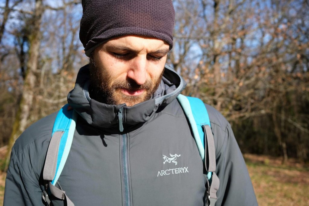 Man wearing Teryx Atom