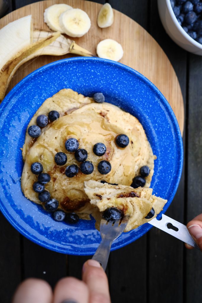 3 ingredient vegan banana pancakes