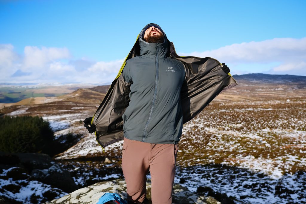 Winter layering for hiking
