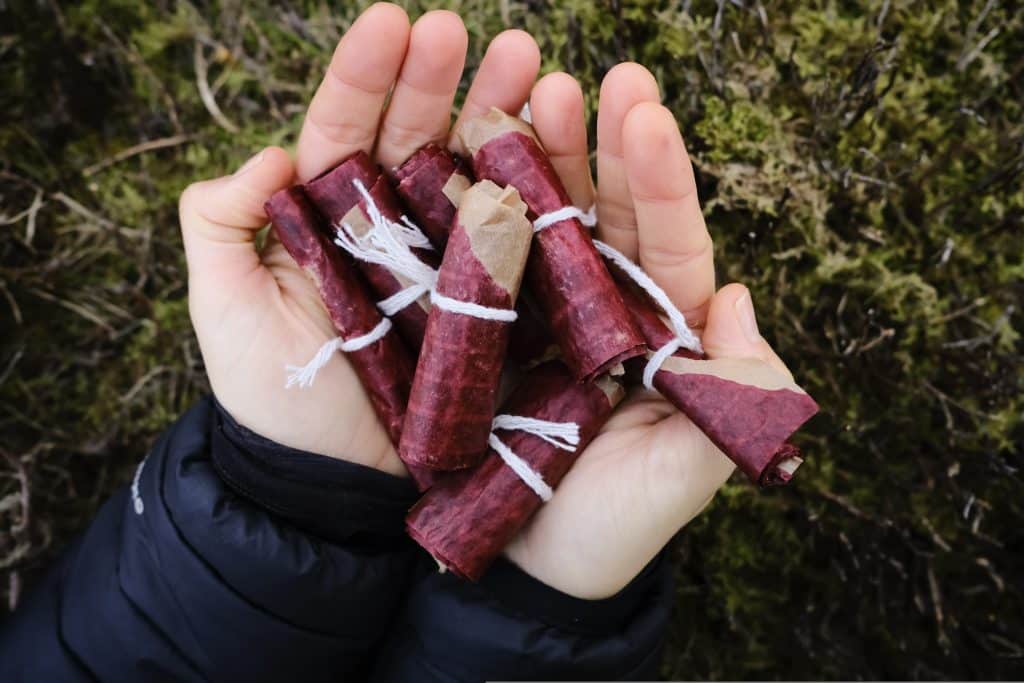 Mixed berry fruit roll