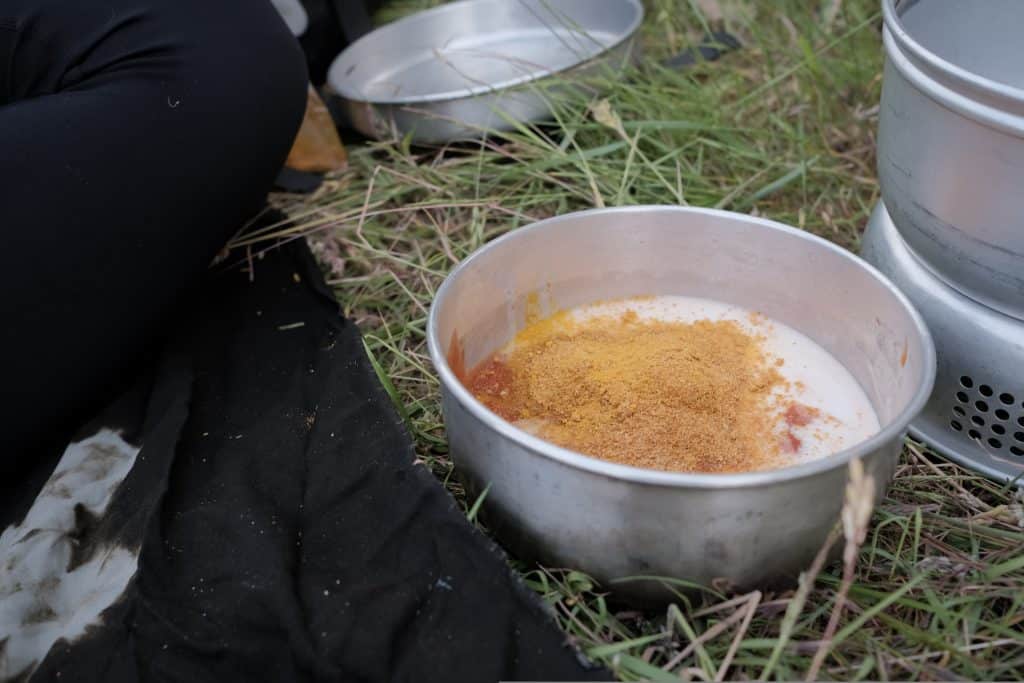 vegan curry with chickpeas