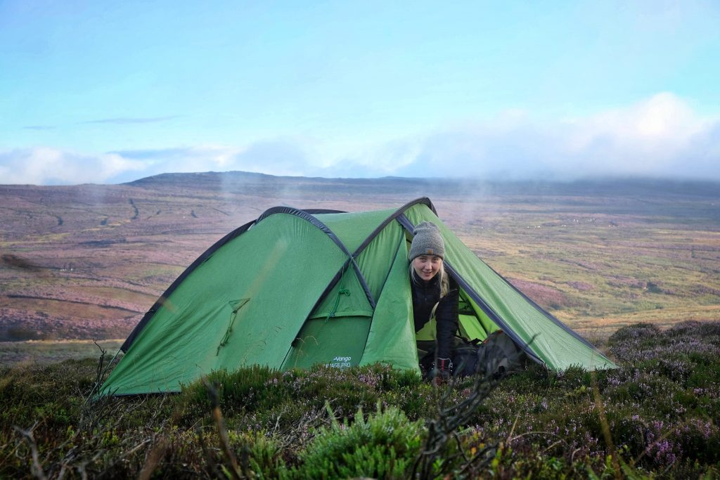 Wild camping spot in Scotland