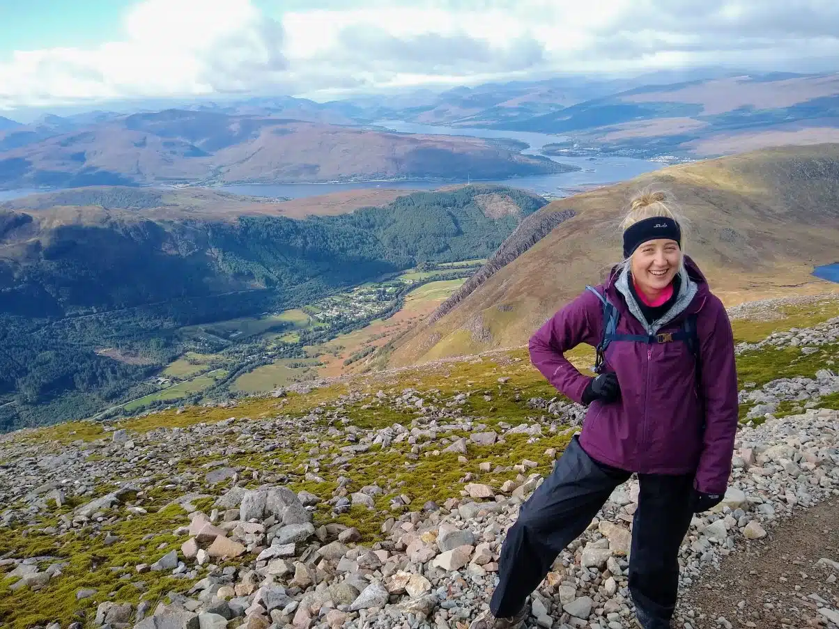 Hiker in Scotland who decided to stop flying