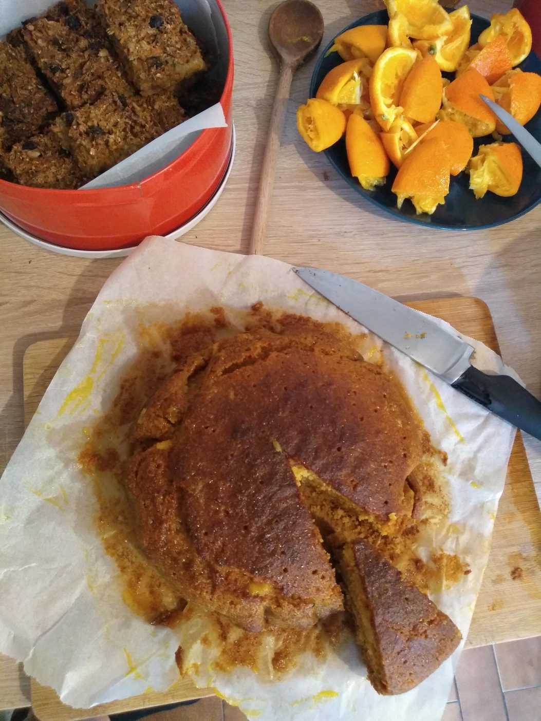 Orange and polenta cak