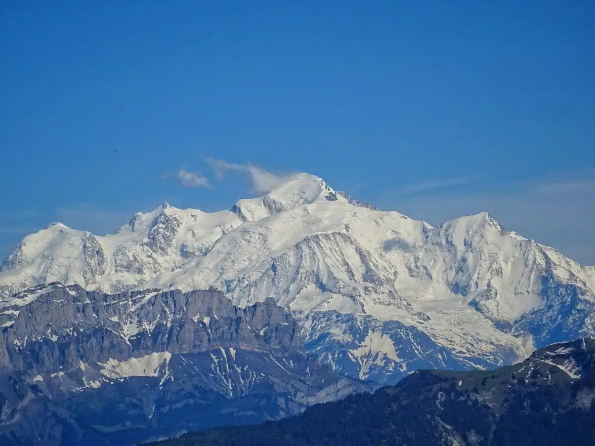 views of Mont Blanc from Le Môle