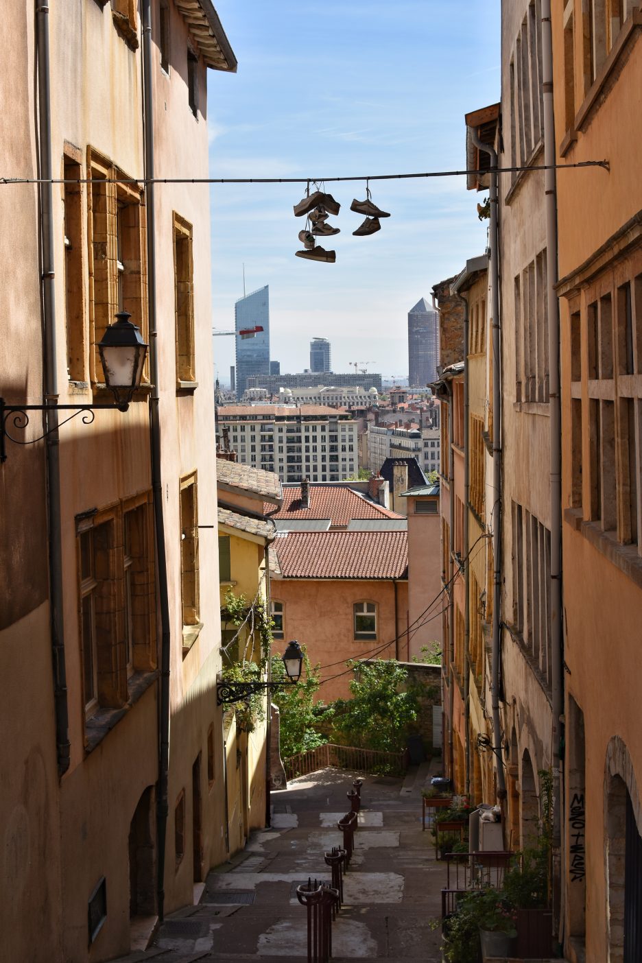 Alley in Lyon, France 