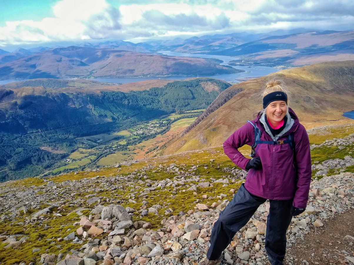 Girl on Ben Nevis walk 