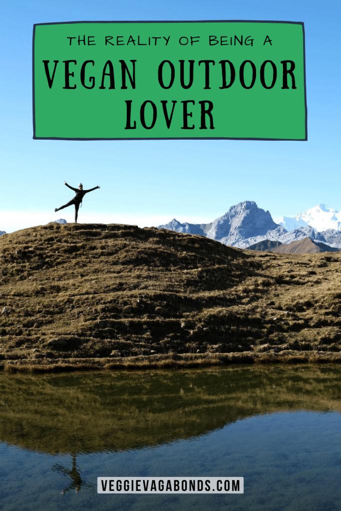 Vegan outdoor lover pin
