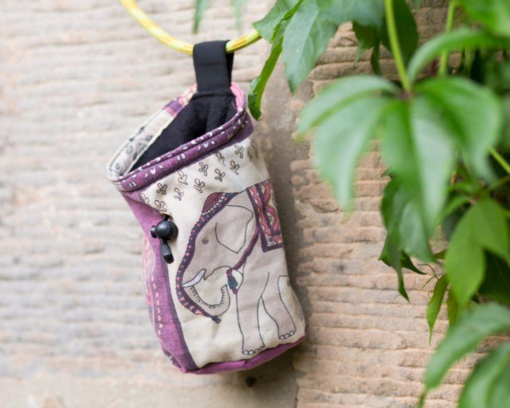 Recycled chalk bag