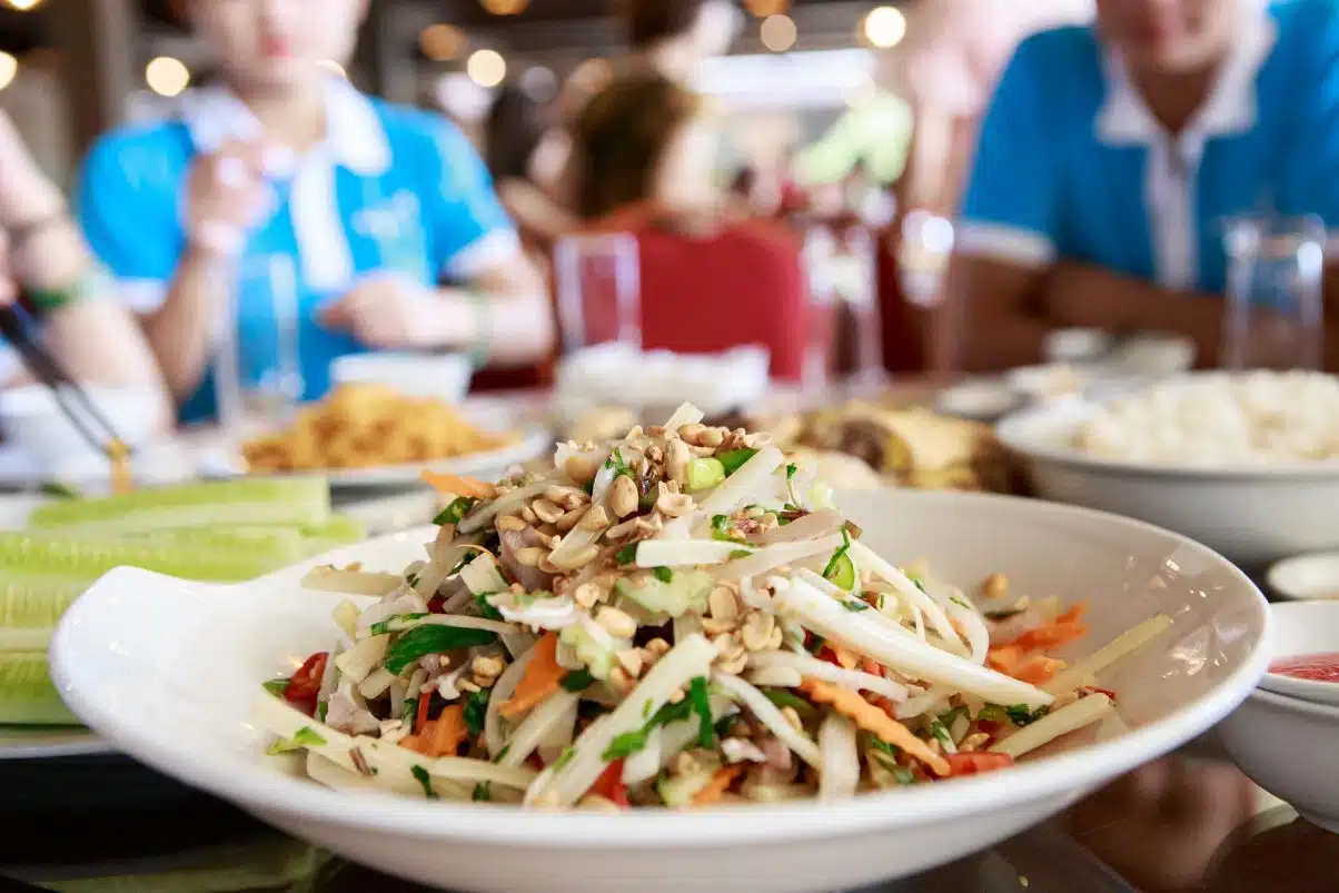 Vietnamese papaya salad