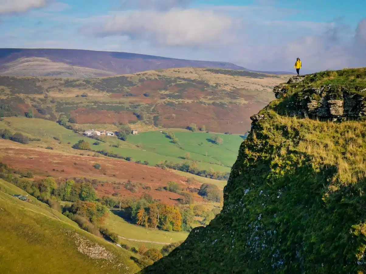 View from Winnats Pass in the Peak District