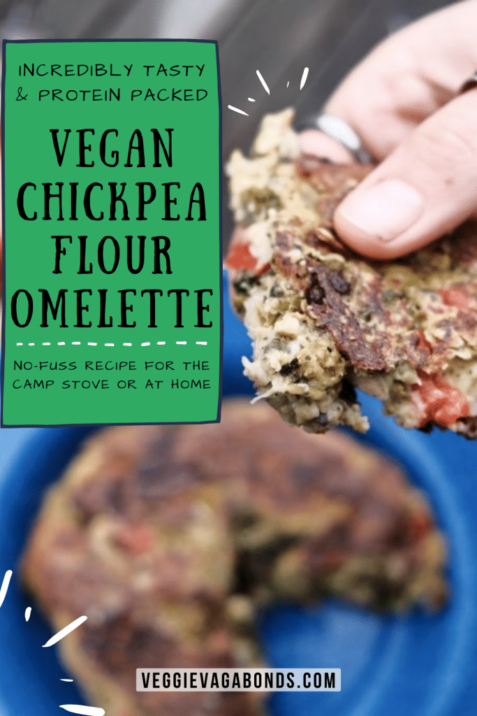 Chickpea flour omelette pin
